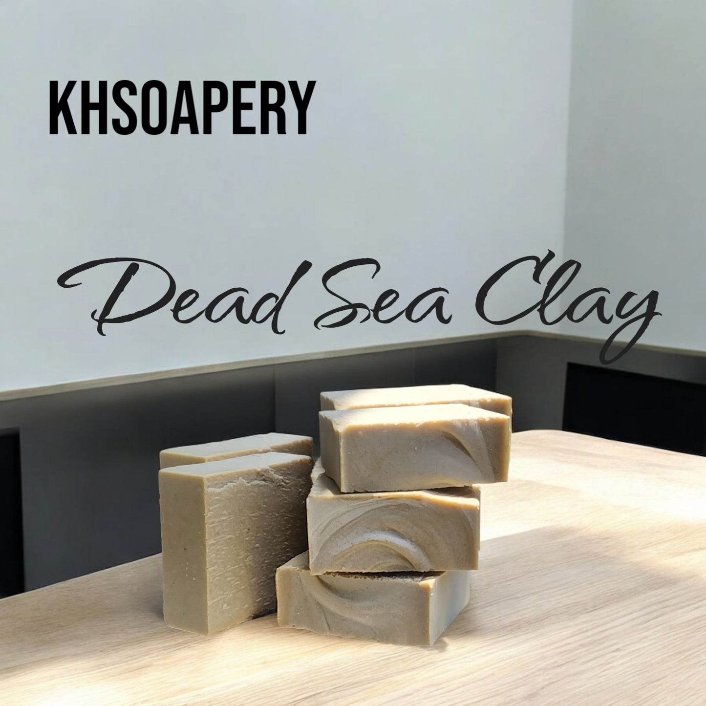 Unscented Dead Sea Mud Clay & Sea Salt Soap